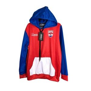 Men's Large AIRO Sportswear Croatia Hoodie Pullover Shirt Jacket Football